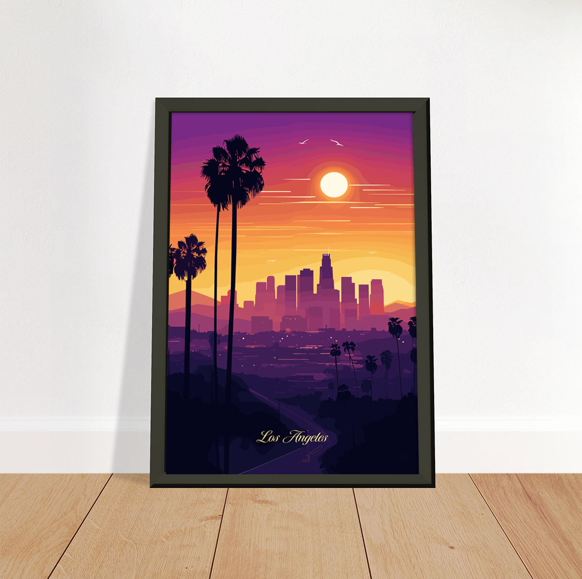 Los Angeles poster by bon voyage design