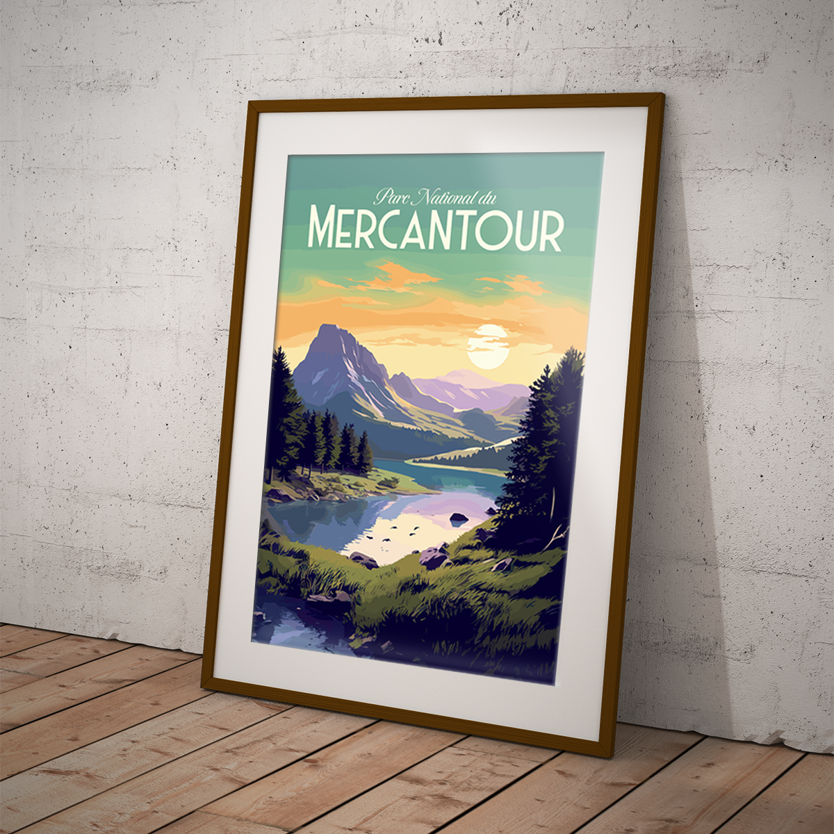 Mercantour poster by bon voyage design