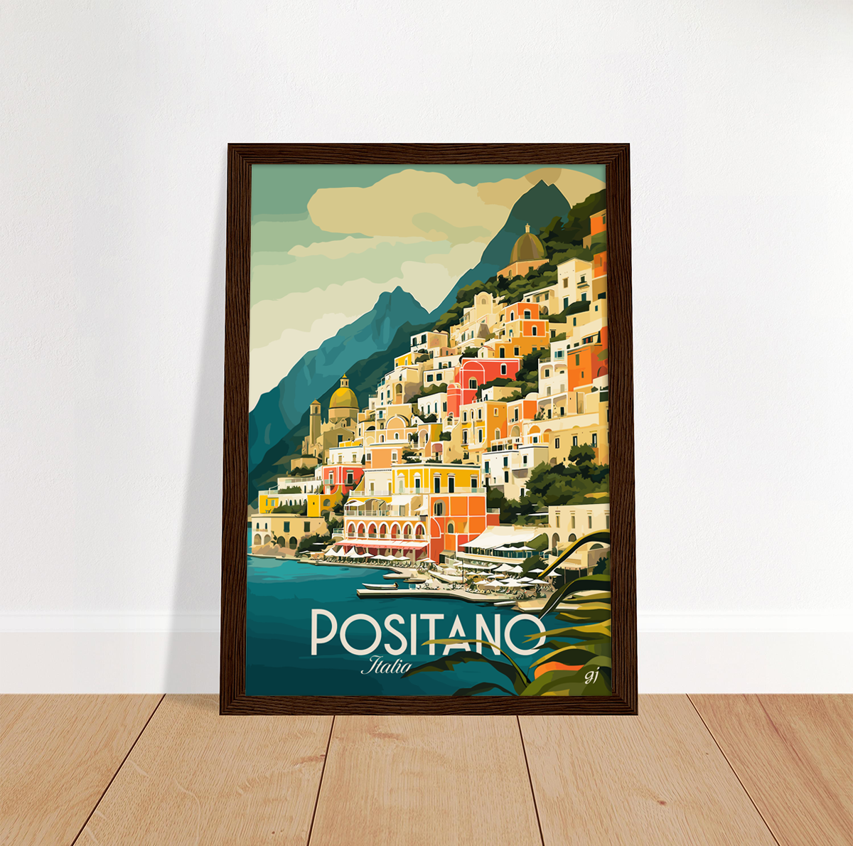 Positano poster by bon voyage design