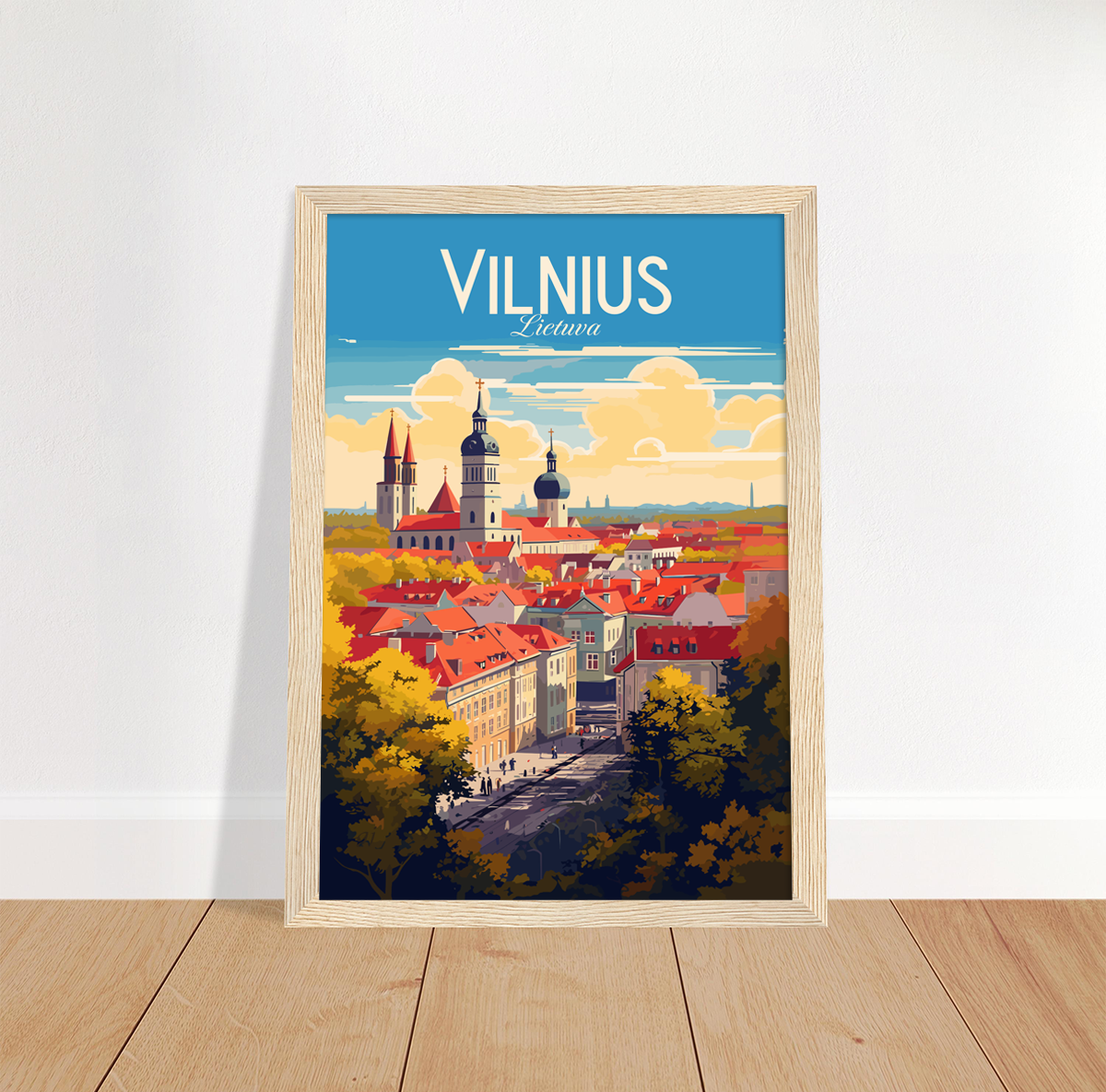 Vilnius poster by bon voyage design