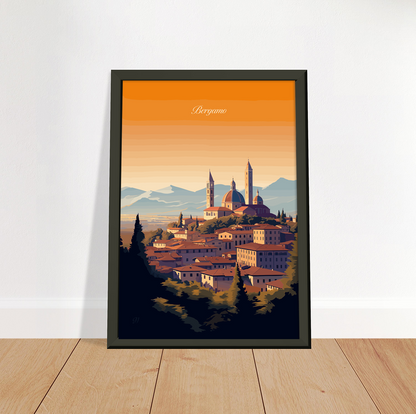 Bergamo poster by bon voyage design