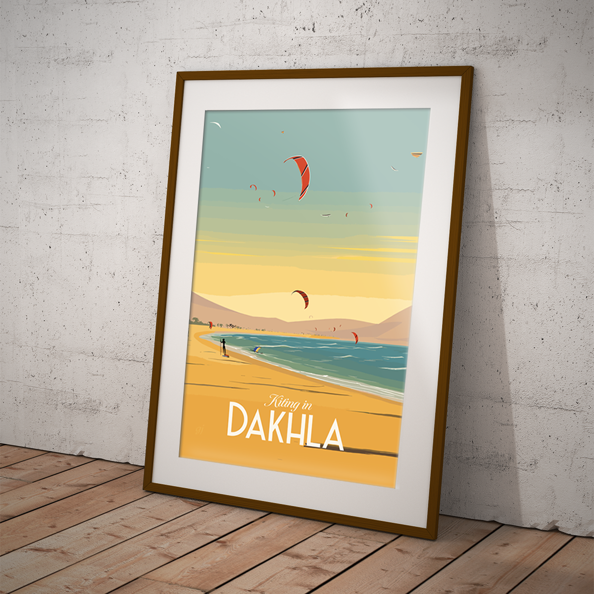 Dakhla poster by bon voyage design