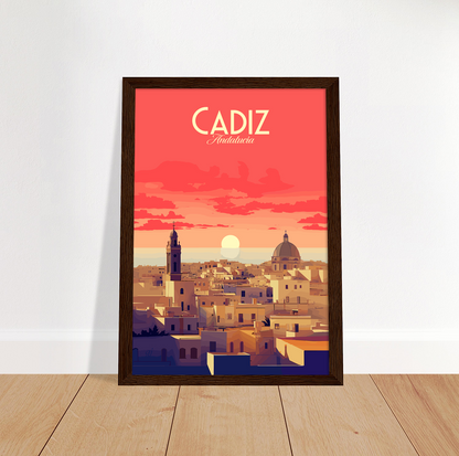 Cadiz poster by bon voyage design