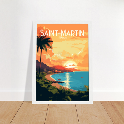 Saint-Martin poster by bon voyage design