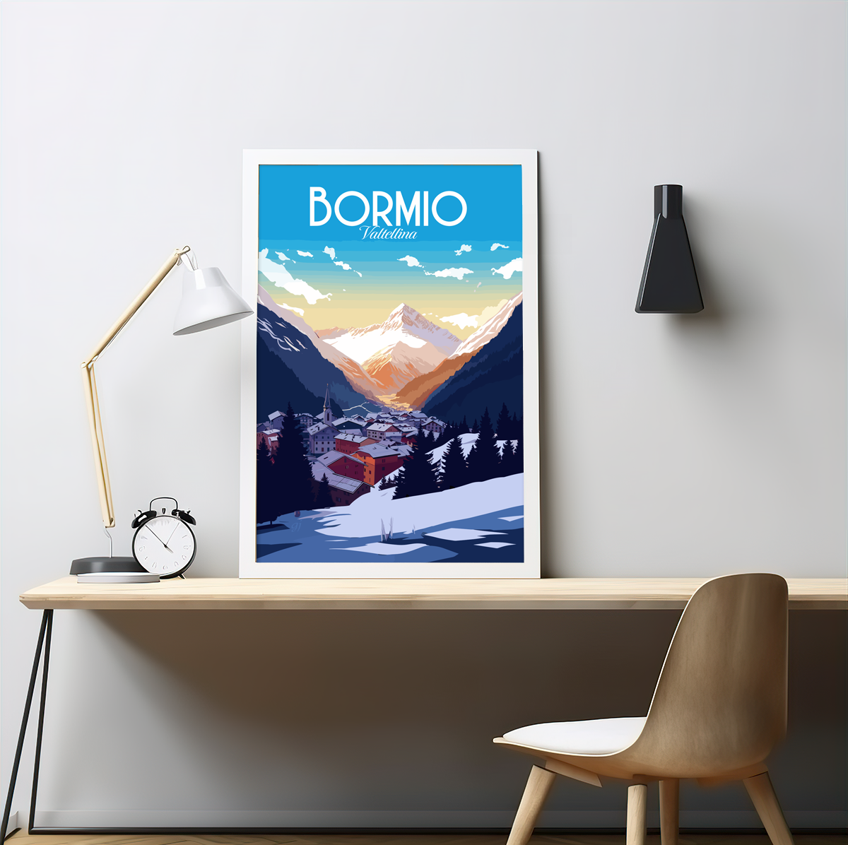 Bormio poster by bon voyage design