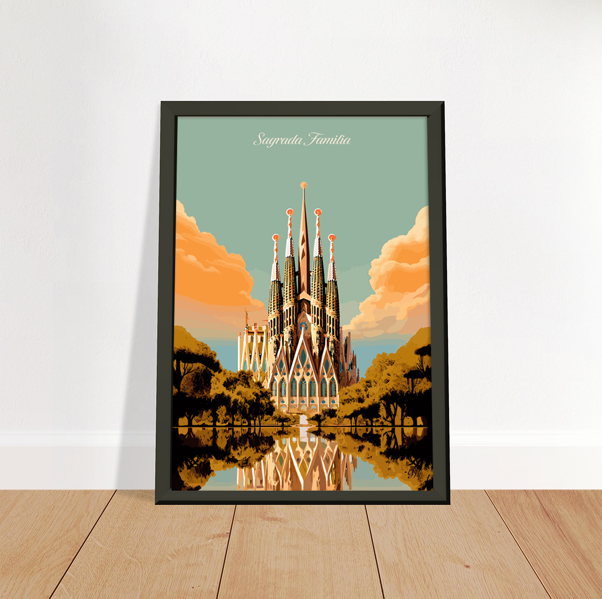 Barcelona - Sagrada Familia poster by bon voyage design