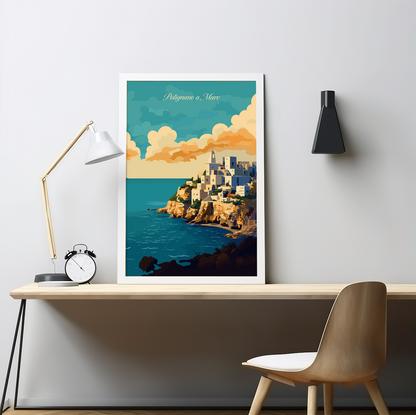 Polignano a Mare poster by bon voyage design