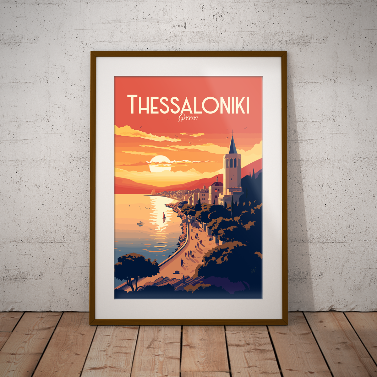 Thessaloniki poster by bon voyage design