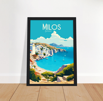Milos poster by bon voyage design