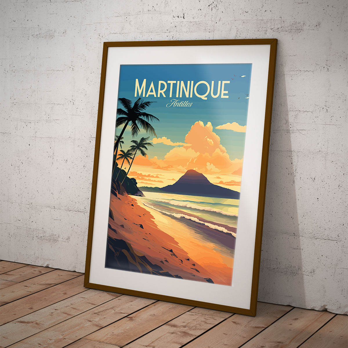 Martinique poster by bon voyage design