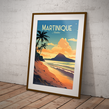 Martinique poster by bon voyage design