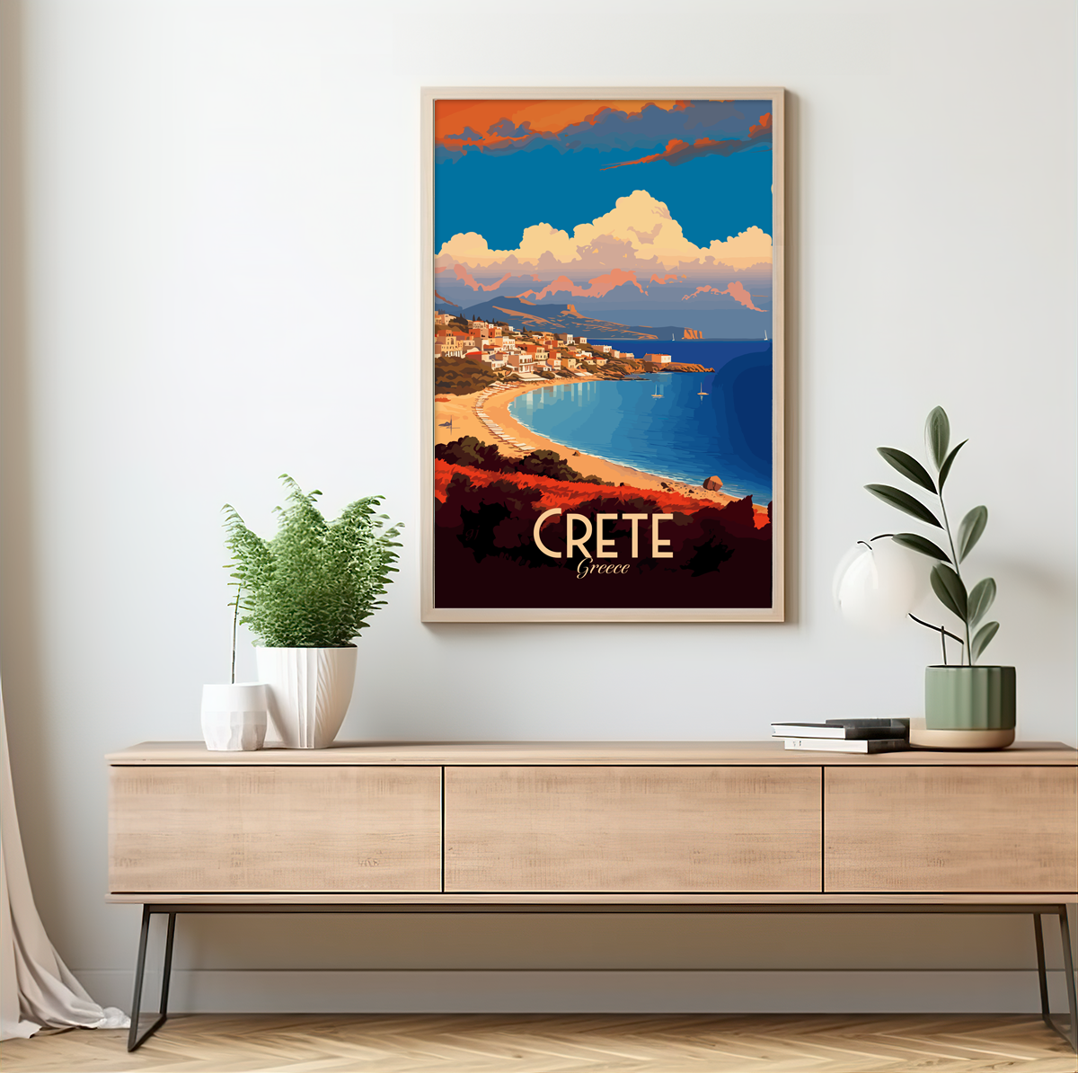 Crete poster by bon voyage design