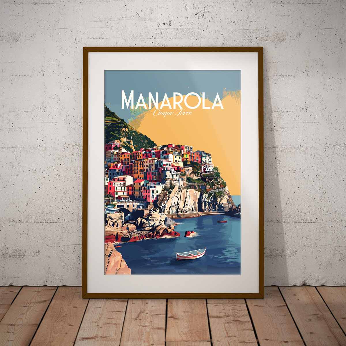 Manarola poster by bon voyage design