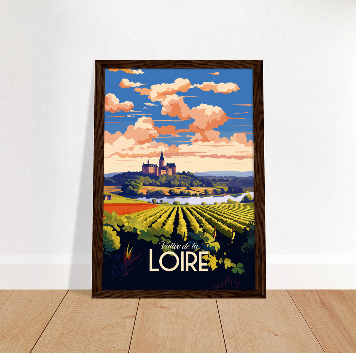 Vallée de la Loire poster by bon voyage design