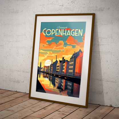 Copenhagen poster by bon voyage design