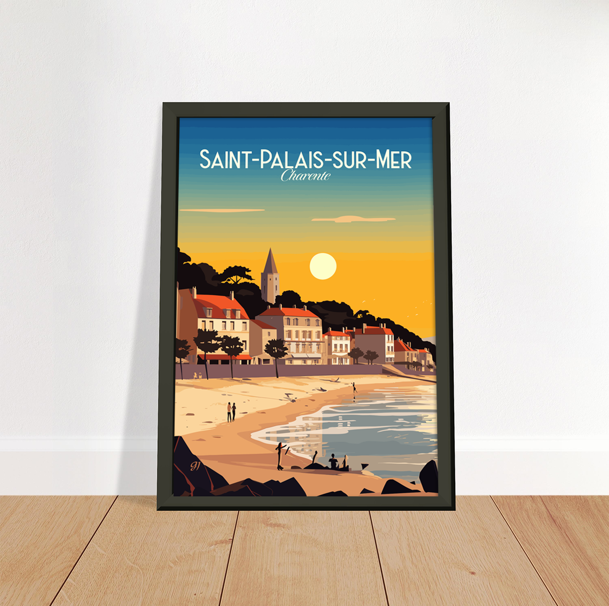Saint-Palais-sur-Mer poster by bon voyage design