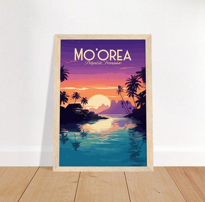 Mo’orea poster by bon voyage design