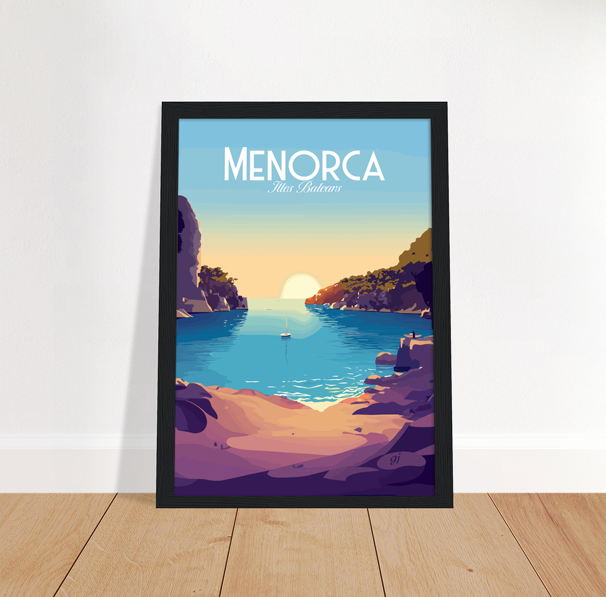 Menorca - Beach poster by bon voyage design