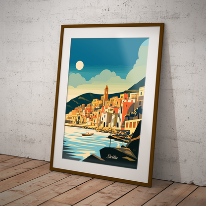 Sicilia poster by bon voyage design