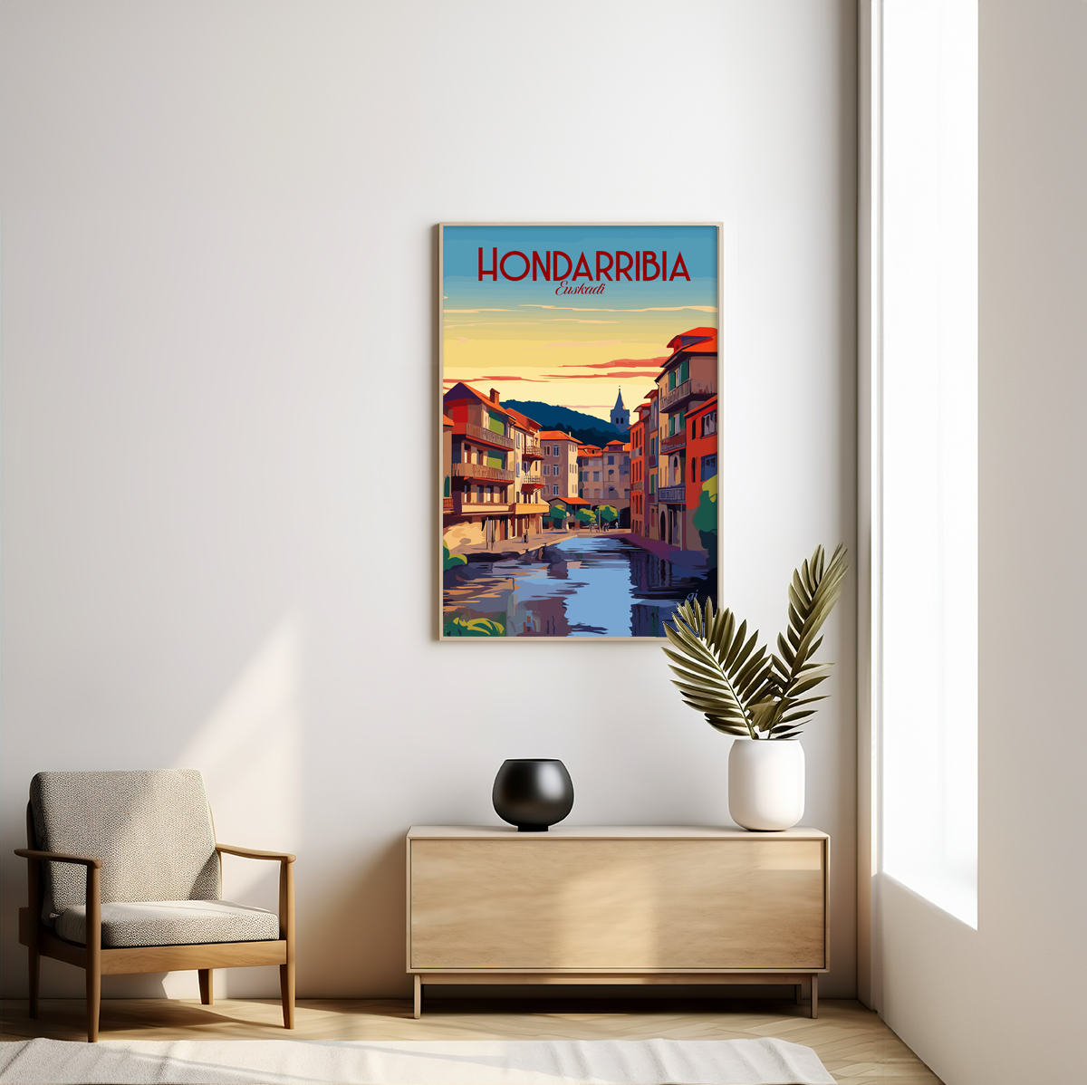 Hondarribia poster by bon voyage design