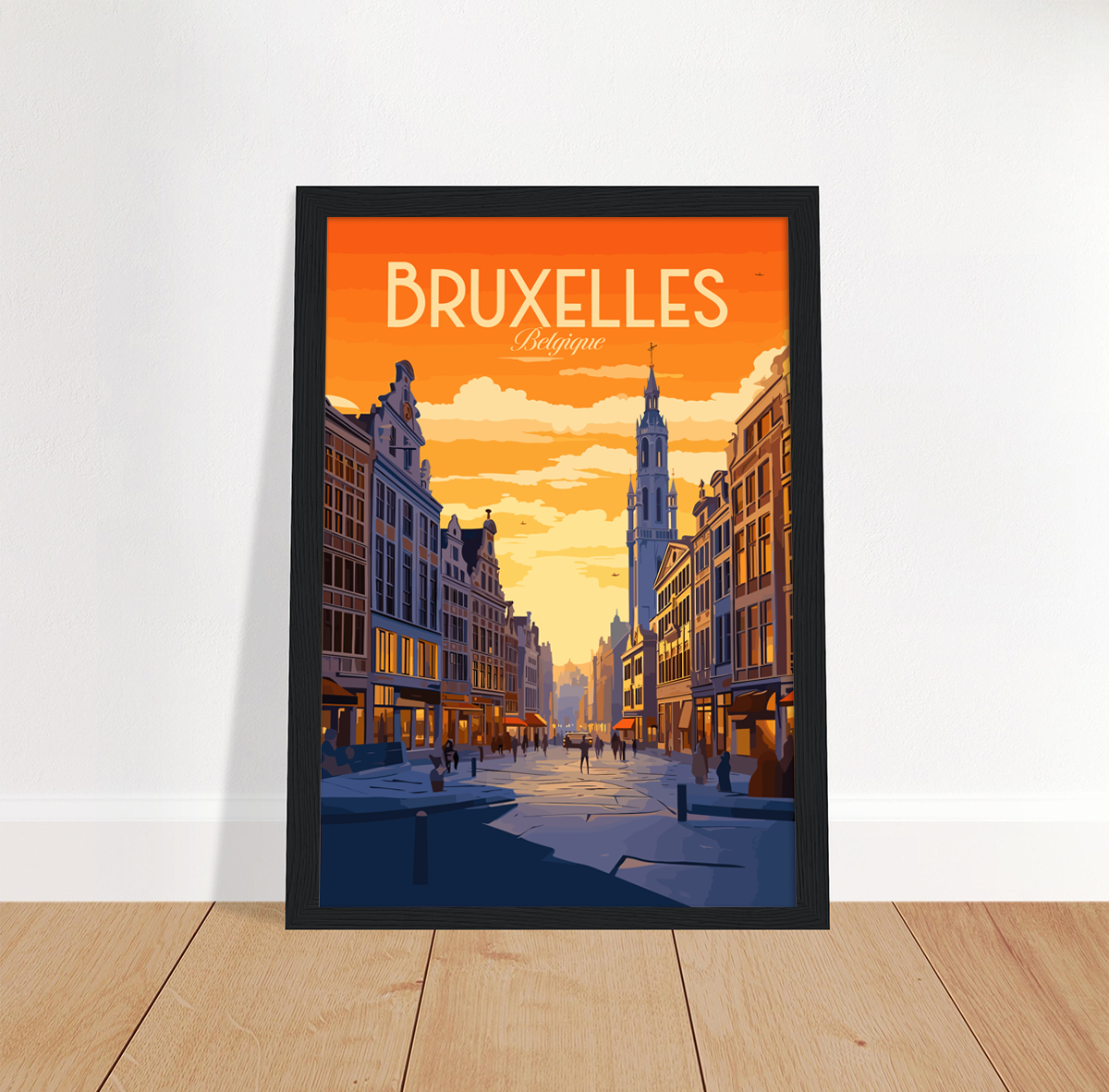 Bruxelles poster by bon voyage design