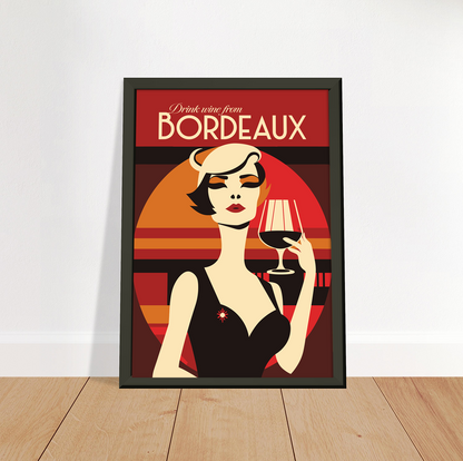 Bordeaux - Vin poster by bon voyage design