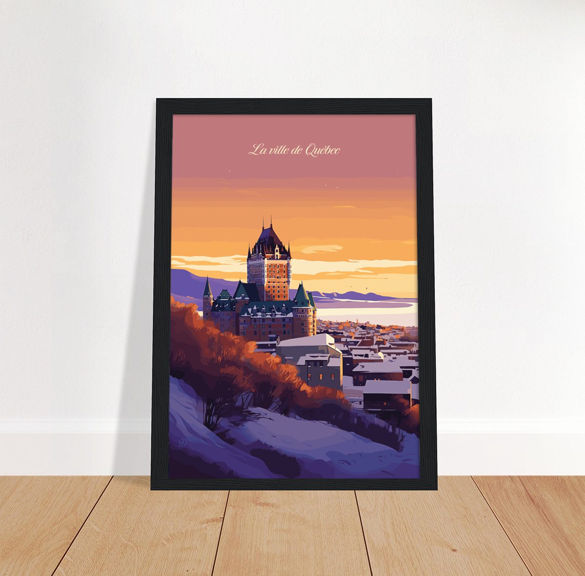 Quebec poster by bon voyage design