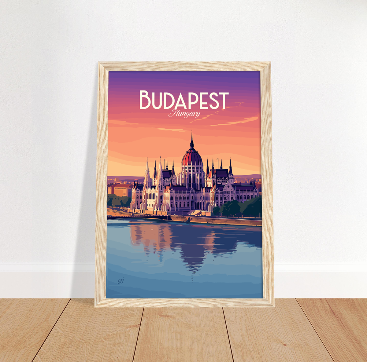Budapest poster by bon voyage design
