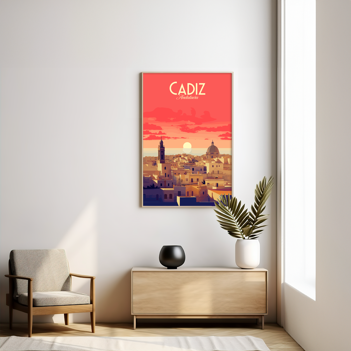 Cadiz poster by bon voyage design