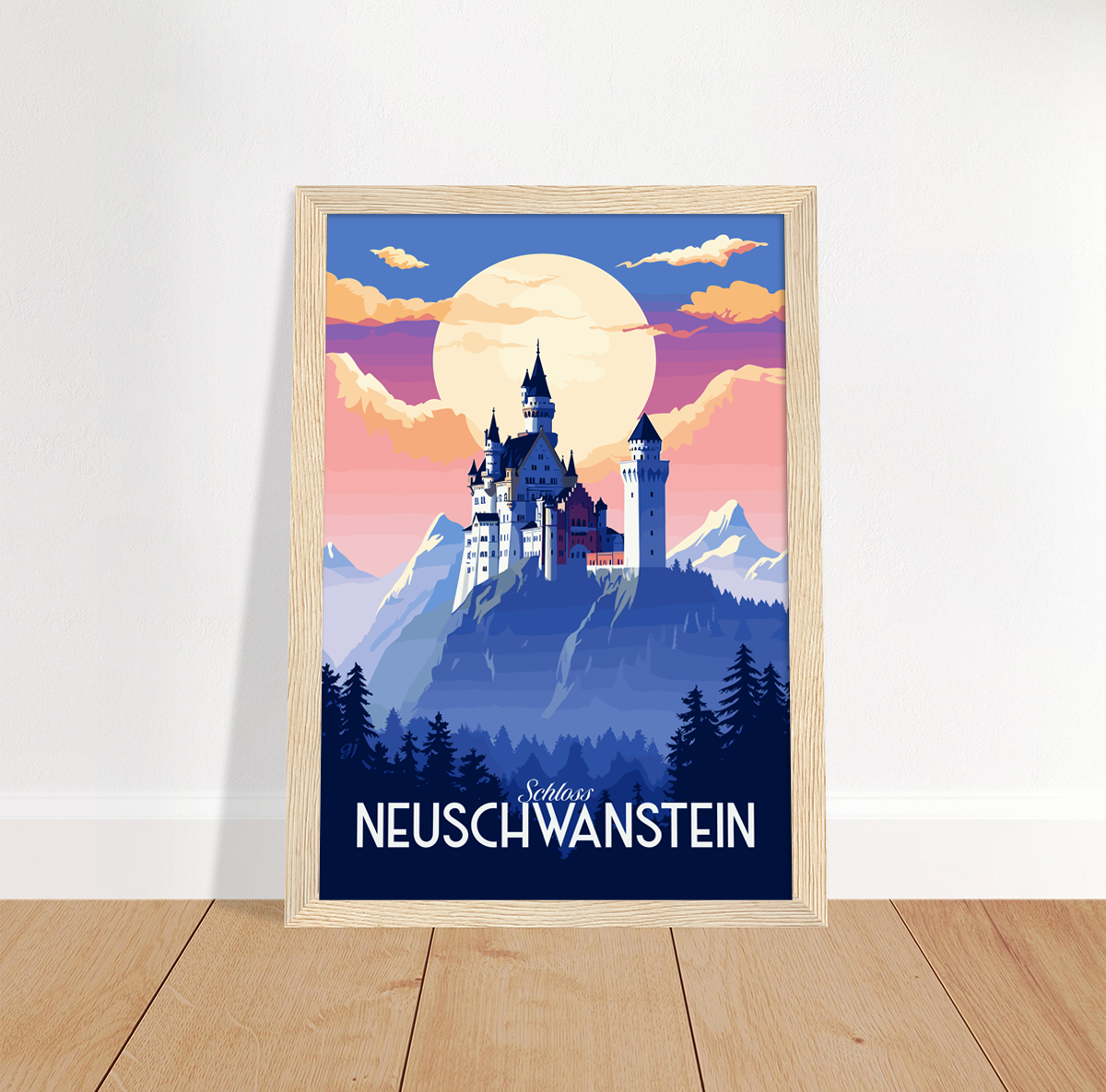 Neuschwanstein poster by bon voyage design