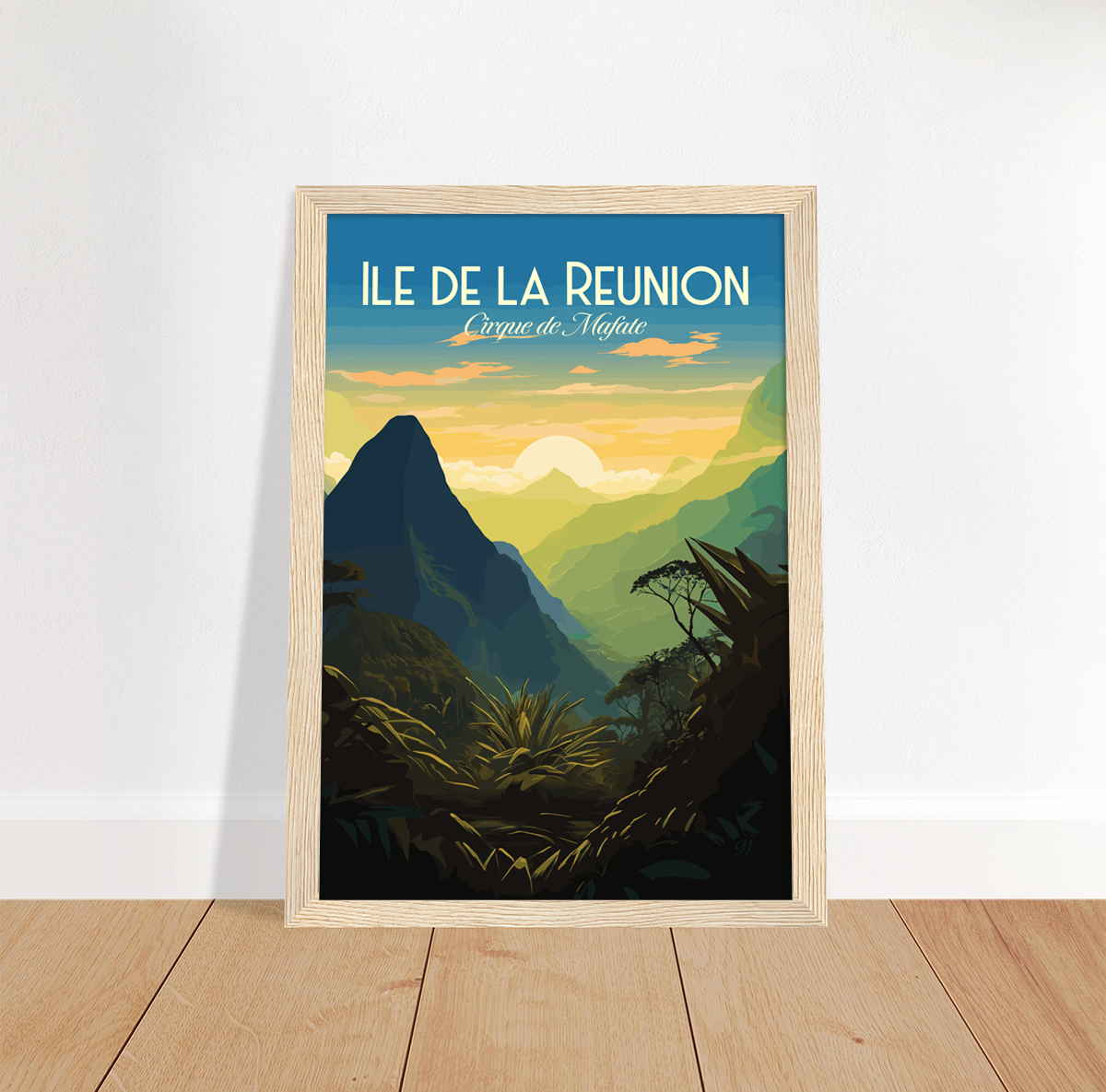Reunion - Mafate poster by bon voyage design