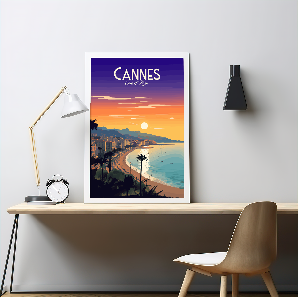 Cannes - La Croisette poster by bon voyage design