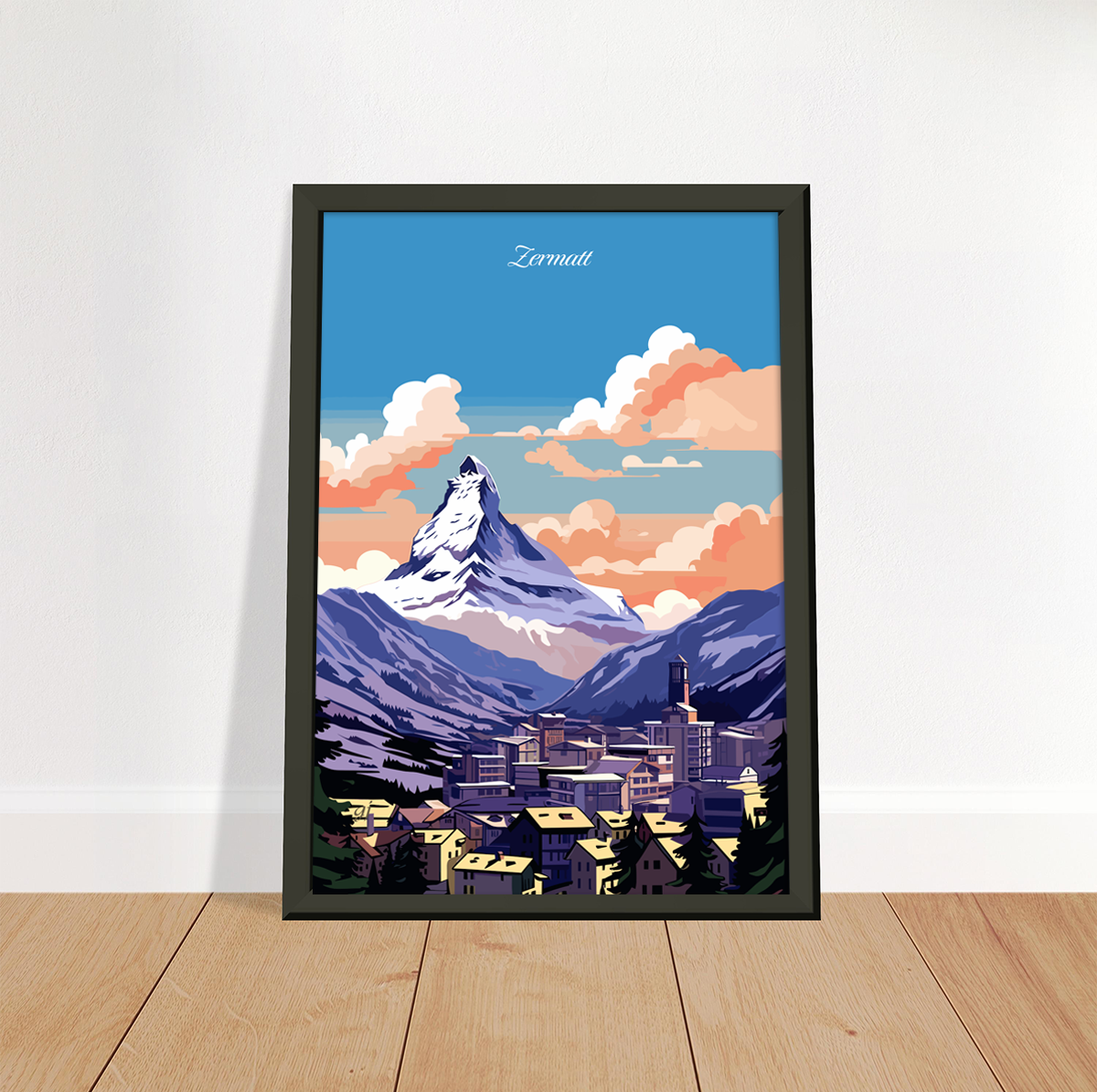 Zermatt poster by bon voyage design