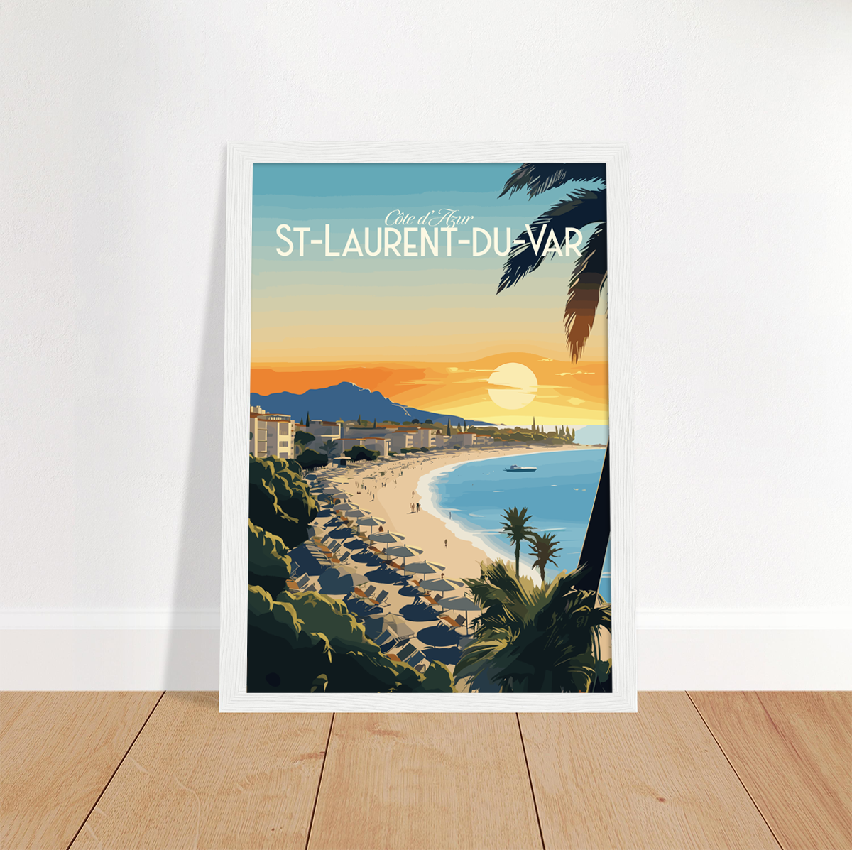 St-Laurent-du-Var poster by bon voyage design