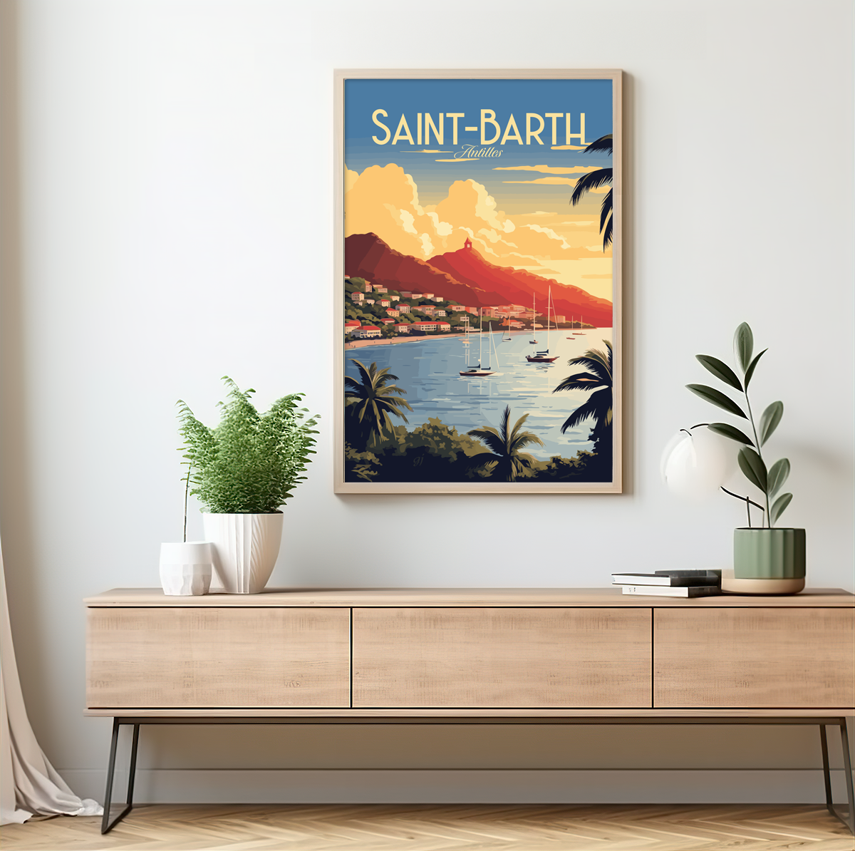 Saint Barth poster by bon voyage design