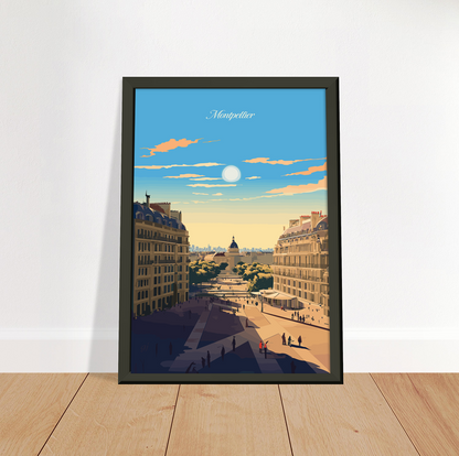 Montpellier poster by bon voyage design