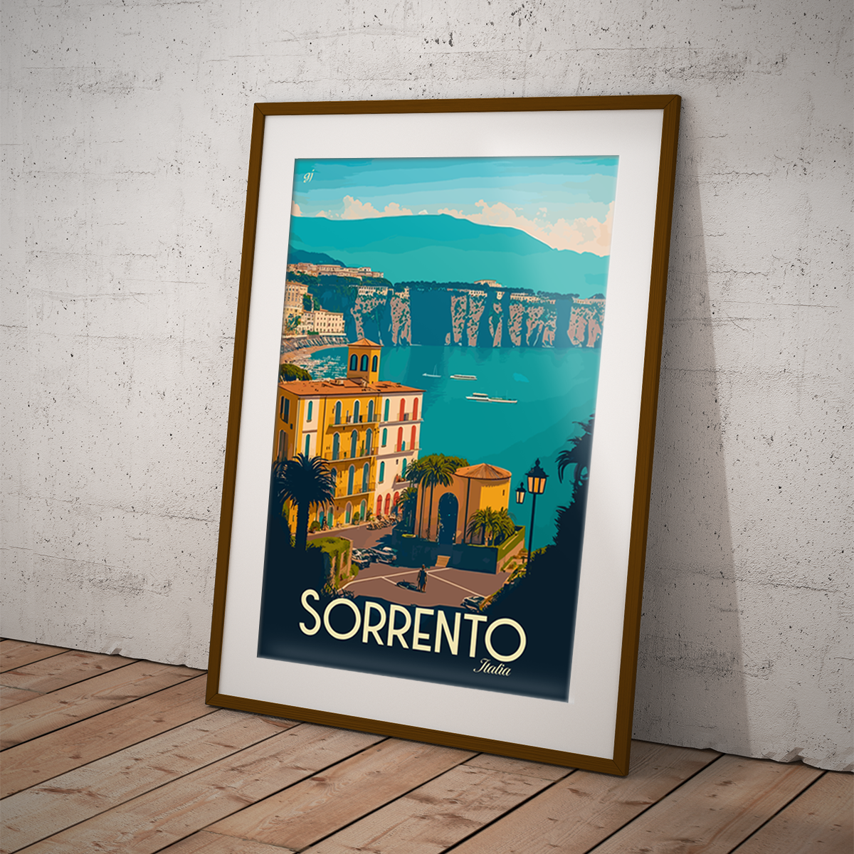 Sorrento poster by bon voyage design
