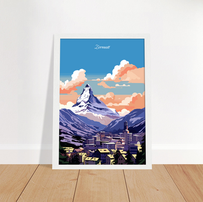 Zermatt poster by bon voyage design