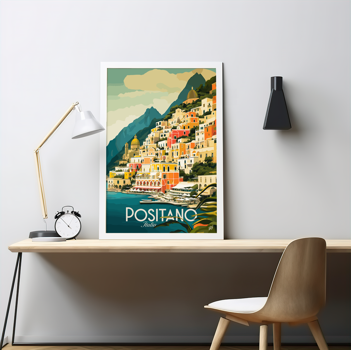 Positano poster by bon voyage design
