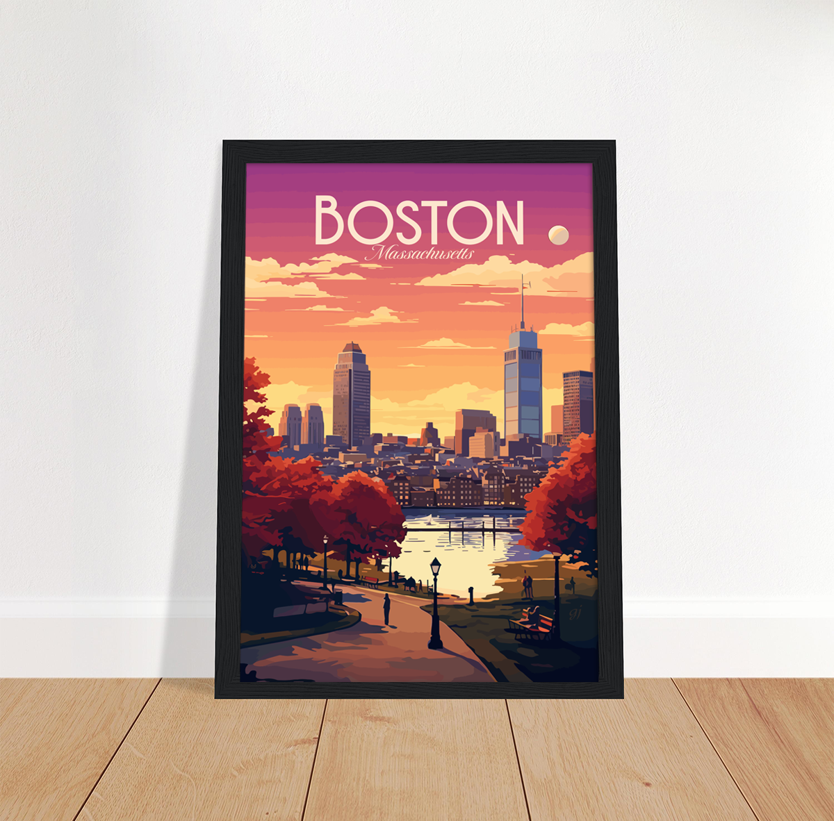 Boston poster by bon voyage design
