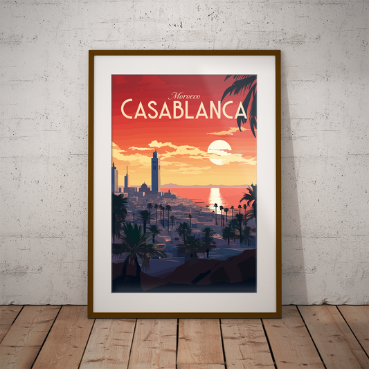 Casablanca poster by bon voyage design