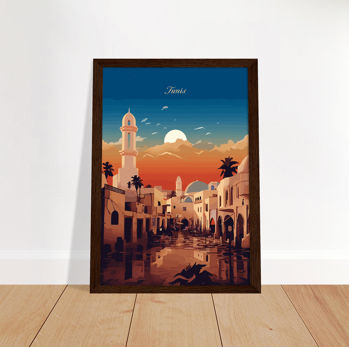 Tunis poster by bon voyage design