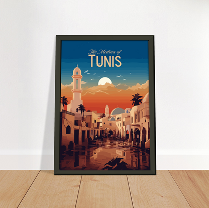 Tunis poster by bon voyage design