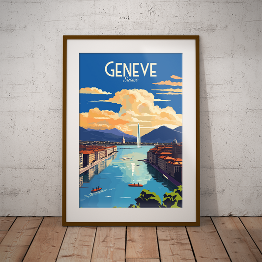 Genève poster by bon voyage design