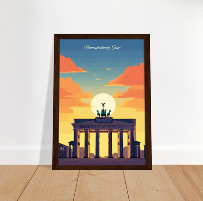 Berlin - Brandenburg Gate poster by bon voyage design