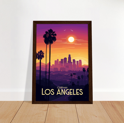Los Angeles poster by bon voyage design