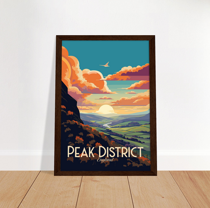 Peak District poster by bon voyage design