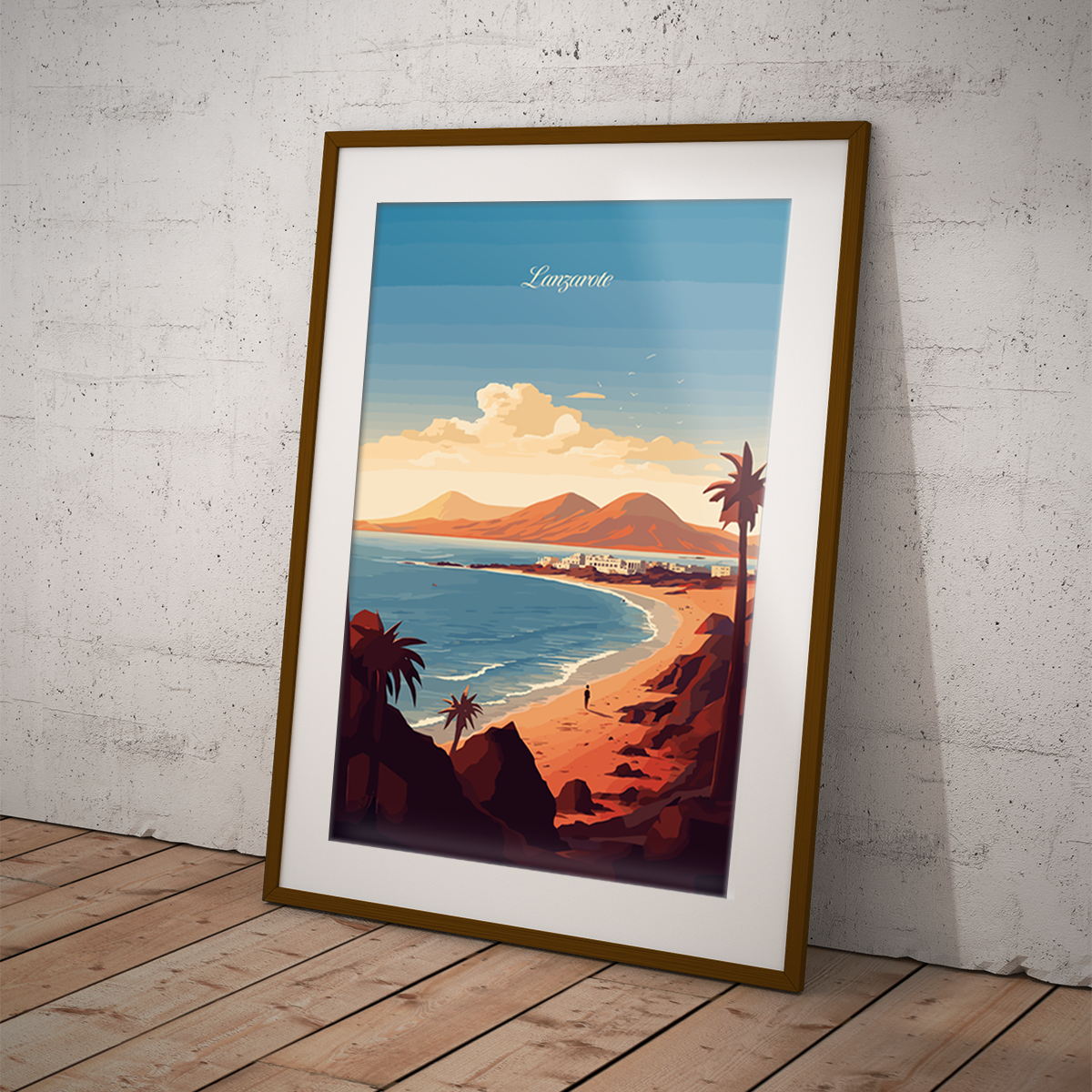 Lanzarote poster by bon voyage design