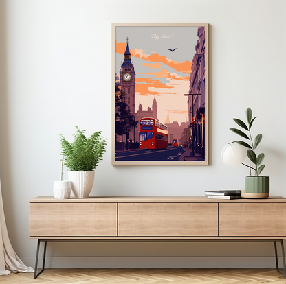 London - Big Ben poster by bon voyage design