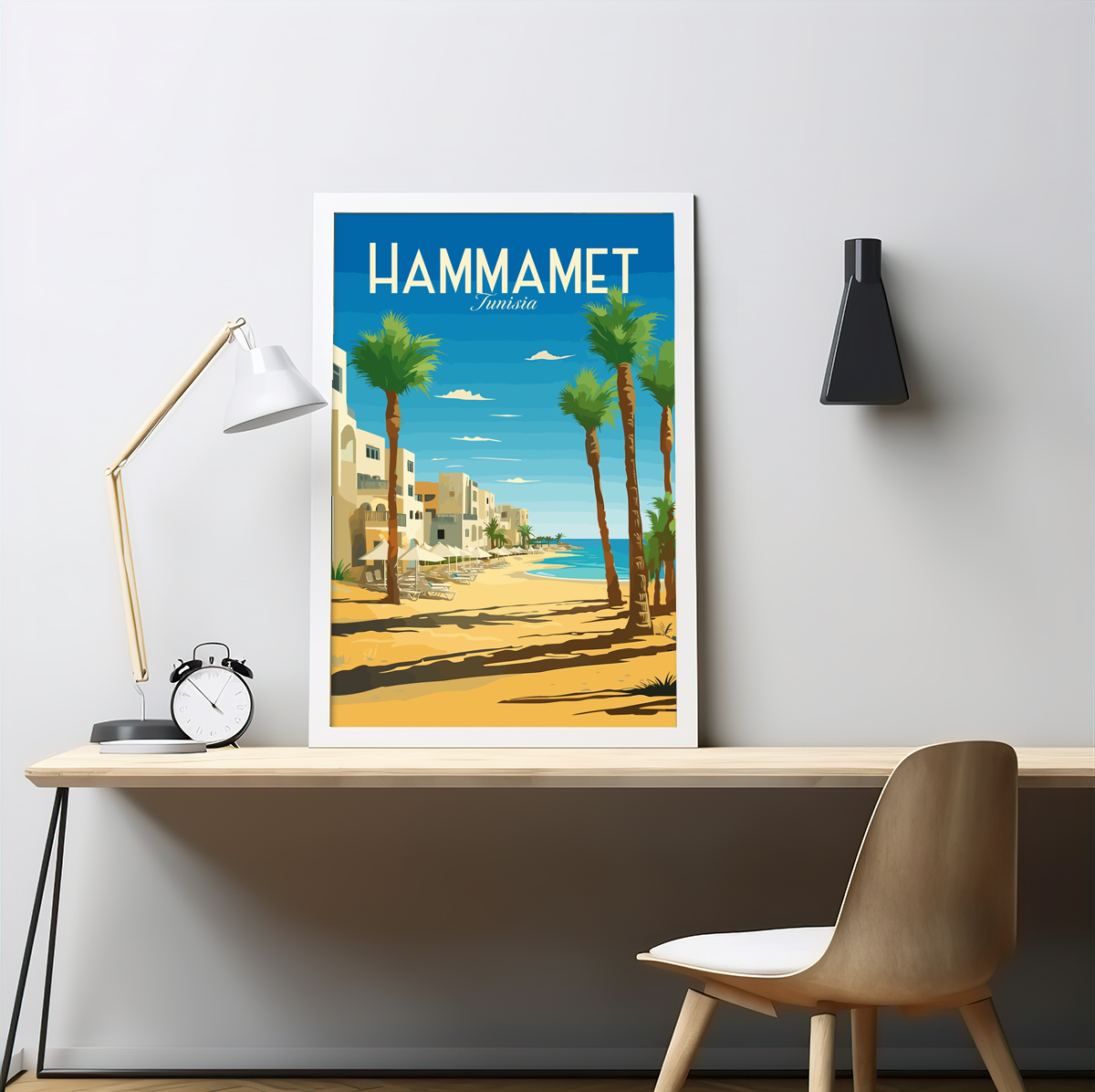 Hammamet poster by bon voyage design